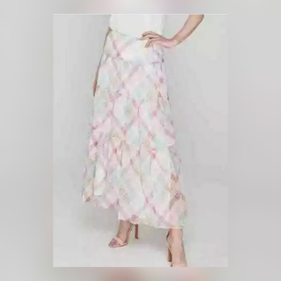 Lauren by Ralph Lauren Maxi Pauldine Plaid Skirt - Picture 3 of 4